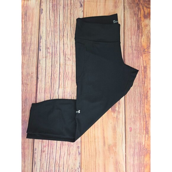 Under Armour HeatGear Compression Cropped Leggings XXL Black - Picture 3 of 7